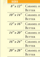 Estrel\'s Caramel Cake Menu